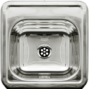 Whitehaus - Entertainment/Prep Sink, Polished Stainless Steel