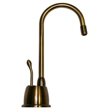 Whitehaus - Forever Hot Kitchen Faucet, Antique Brass