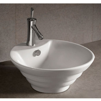 Isabella Round Stepped Above-Mount Bath Sink