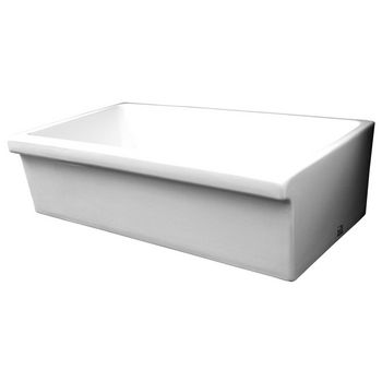 Whitehaus - Reversible Quatro Alcove Fireclay Sink, White
