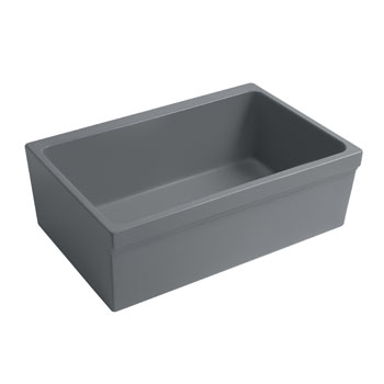 Beveled Sink in Matte Cement Display View 3