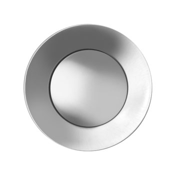 Pop-up Drain in Solid Brushed Stainless Steel Top view