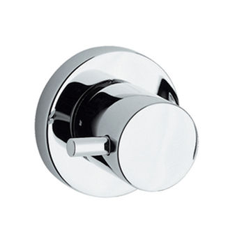 Whtehaus Luxe Round Volume Control with Lever Handle in Polished Chrome