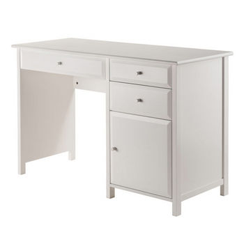Winsome Wood Delta Collection Home Office Writing Desk, White