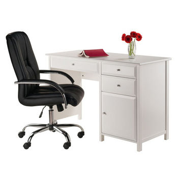 Winsome Delta Office Writing Desk in White 