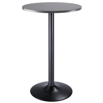 Winsome Wood Tarah Collection Pub Table, Black and Slate Gray Product View