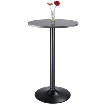 Winsome Wood Tarah Collection Pub Table, Black and Slate Gray Prop View