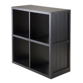 Winsome Wood Timothy 2x2 Storage Shelf Cube