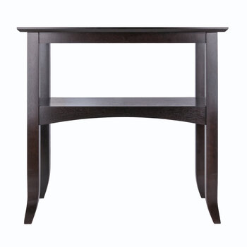 Winsome Wood Camden Collection Console Table, Coffee Front View