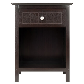 Winsome Wood Blair Collection Accent Table, Nightstand, Coffee Front View
