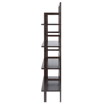 Winsome Wood Aiden Collection 4-Tier Baker's Rack, Coffee Side View