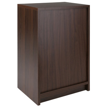 Winsome Wood Molina Collection Accent Table, Nightstand, Cocoa Angle Back View