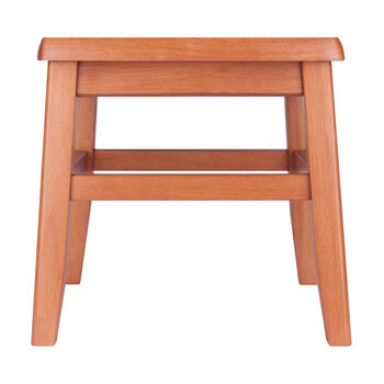 Winsome Wood Kaya Collection 2-Piece Conductor Stool Set, Teak Side View