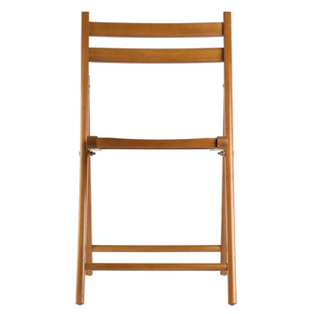 Winsome Wood Robin Teak 4-Piece Chair Set Front View