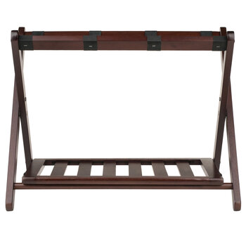 Winsome Wood Remy Collection Luggage Rack, Shelf, Cappuccino Front View