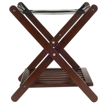 Winsome Wood Remy Collection Luggage Rack, Shelf, Cappuccino Side View