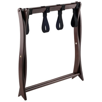 Winsome Wood Scarlett Collection Luggage Rack, Cappuccino Folded View