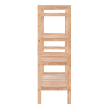 Winsome Wood Mercury Collection 2-Piece Stackable Shoe Rack Set, 4-Tier Rack Natural Side View