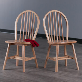 Winsome Wood Ravenna Collection 2-Piece Windsor Chairs