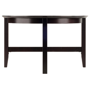 Winsome Wood Toby Collection Round Coffee Table, Espresso Front View