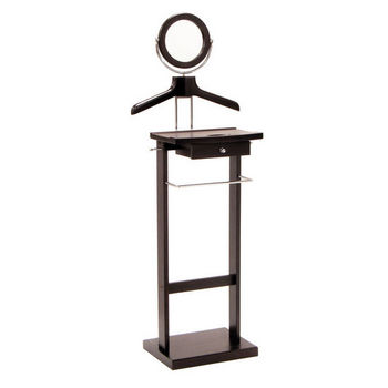 Winsome Wood Valet Stand, Mirror, Drawer, Espresso Finish