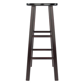 Winsome Wood Element Collection 2-Piece Bar Stool Set, Espresso Bar Stool Back View