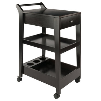 Winsome Wood Jeston Collection Entertainment Cart, Espresso Product View