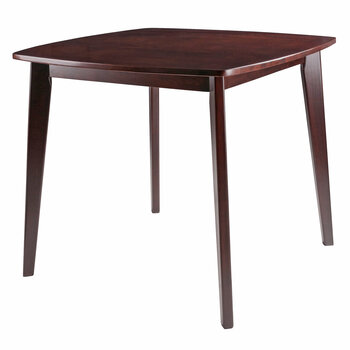 Winsome Wood Pauline Collection Dining Table, Walnut Angle View