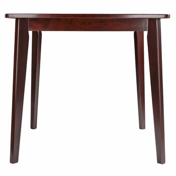 Winsome Wood Pauline Collection Dining Table, Walnut Front View