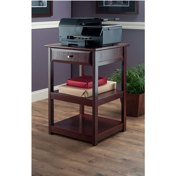 Winsome Wood Delta Collection Home Office Printer Stand, Walnut