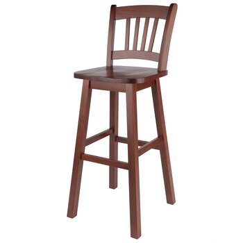Winsome Wood Fina Collection Swivel Seat Bar Stool, Walnut Bar Stool Product View