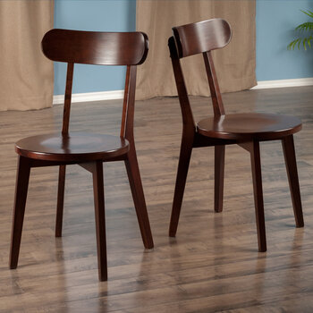 Winsome Wood Pauline Collection 2-Piece H-Leg Chairs