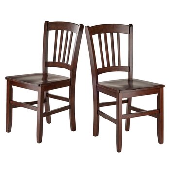 Winsome Wood Madison Slat Back Chairs
