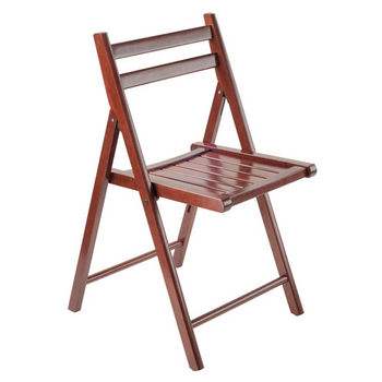 Winsome Wood Robin Walnut Chair Angle View