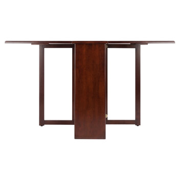Winsome Wood Clara Collection Double Drop Leaf Dining Table, Walnut Side View