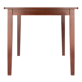 Winsome Wood Darren Collection Dining Table, Extension Top, Walnut Side View