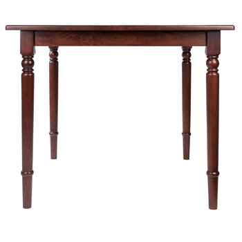 Winsome Wood Mornay Collection Square Dining Table, Walnut Side View