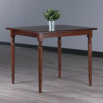 Winsome Wood Mornay Collection Square Dining Table, Walnut