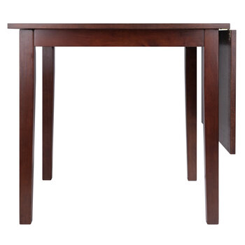 Winsome Wood Perrone Collection Drop Leaf Dining Table, Walnut Side View