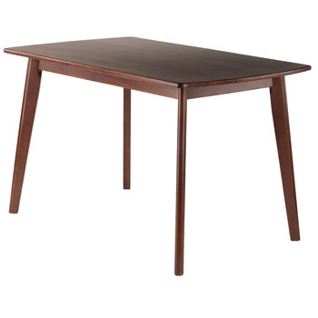 Winsome Wood Shaye Collection Oblong Dining Table, Walnut Product View