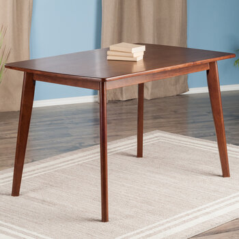 Winsome Wood Shaye Collection Oblong Dining Table, Walnut 