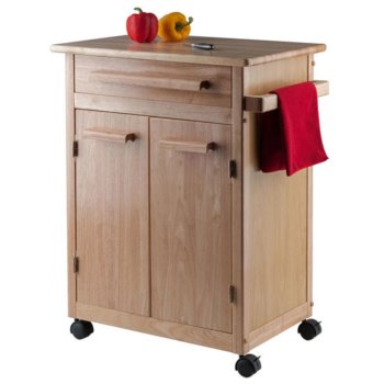 Winsome Wood Kitchen Cart with Wheels